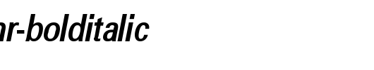 a_GroticNr-BoldItalic_英文字体