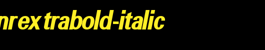 a_GroticNrExtraBold-Italic_英文字体