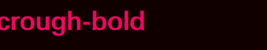 a_GroticRough-Bold_英文字体