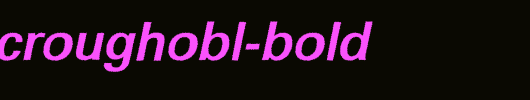 a_GroticRoughObl-Bold_英文字体