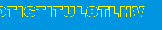 a_GroticTitulOtlHv_英文字体