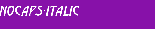a_ModernoCaps-Italic_英文字体
