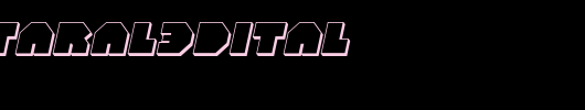balastaral3dital_英文字体
