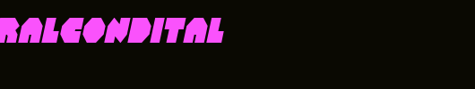 balastaralcondital_英文字体