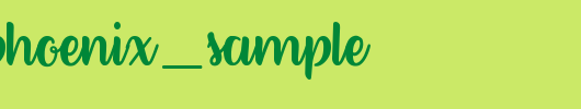 better_phoenix_sample_英文字体
