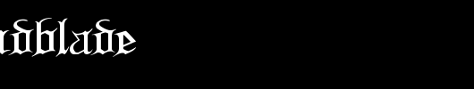 bloodandblade_英文字体