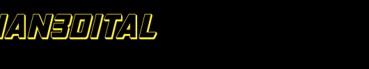 buchanan3dital_英文字体