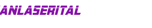 buchananlaserital_英文字体
