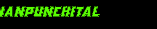 buchananpunchital_英文字体