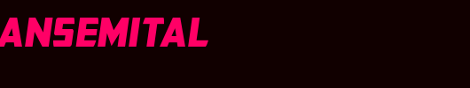 buchanansemital_英文字体