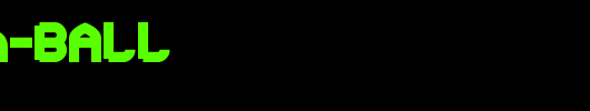 cannon-BALL_英文字体