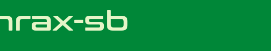 conthrax-sb_英文字体