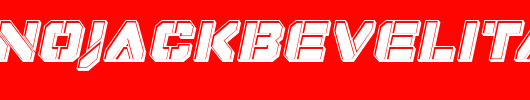dominojackbevelital_英文字体