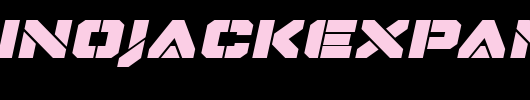 dominojackexpandital_英文字体