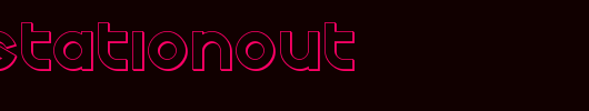 echostationout_英文字体
