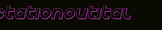 echostationoutital_英文字体