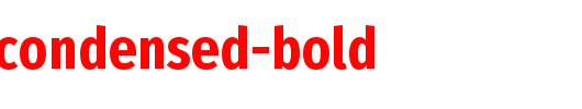 firasanscondensed-bold_英文字体