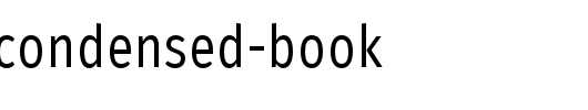 firasanscondensed-book_英文字体