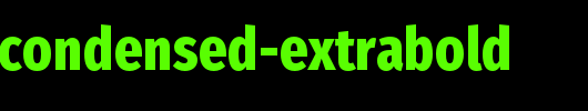firasanscondensed-extrabold_英文字体