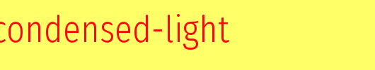 firasanscondensed-light_英文字体