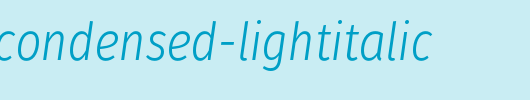 firasanscondensed-lightitalic_英文字体