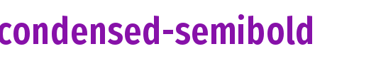 firasanscondensed-semibold_英文字体