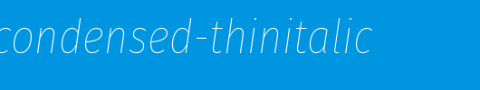 firasanscondensed-thinitalic_英文字体
