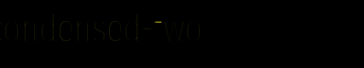 firasanscondensed-two_英文字体