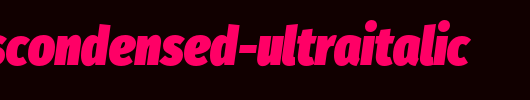 firasanscondensed-ultraitalic_英文字体