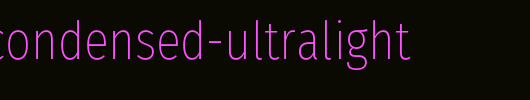 firasanscondensed-ultralight_英文字体