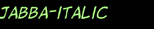 jibbajabba-Italic.otf
