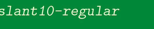lmmonoslant10-regular_英文字体