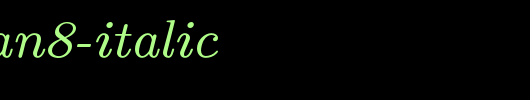 lmroman8-italic_英文字体