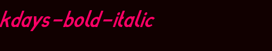 poor-weekdays-Bold-Italic.ttf