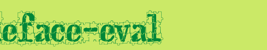 puzzleface-eval_英文字体