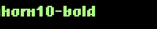 screenhorn10-Bold.ttf是一款不错的英文字体下载