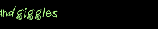 scribblesandgiggles.ttf是一款不错的英文字体下载