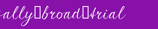 seriousSally_Broad_Trial.ttf是一款不错的英文字体下载