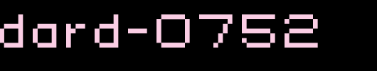 standard-0752_英文字体