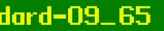 standard-09_65.ttf是一款不错的英文字体下载