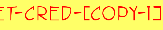 street-cred-[copy-1].ttf是一款不错的英文字体下载
