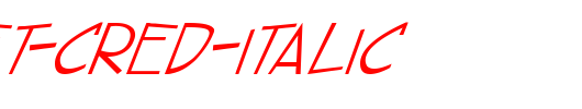 street-cred-Italic.ttf是一款不错的英文字体下载