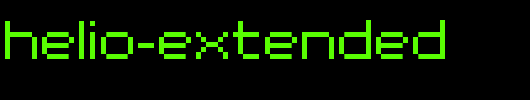 superhelio-extended_英文字体