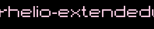 superhelio-extendedultra_英文字体