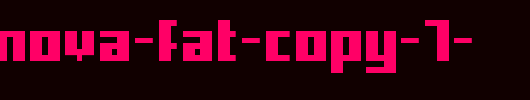 supernova-fat-copy-1-.ttf是一款不错的英文字体下载