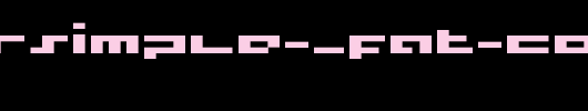 supersimple-_fat-copy-1-.ttf是一款不错的英文字体下载