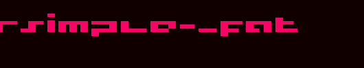 supersimple-_fat.ttf是一款不错的英文字体下载