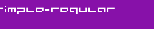 supersimple-regular.ttf是一款不错的英文字体下载