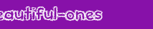 the-beautiful-ones.ttf类型，T字母英文
