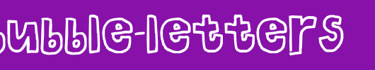 the-bubble-letters.ttf类型，T字母英文